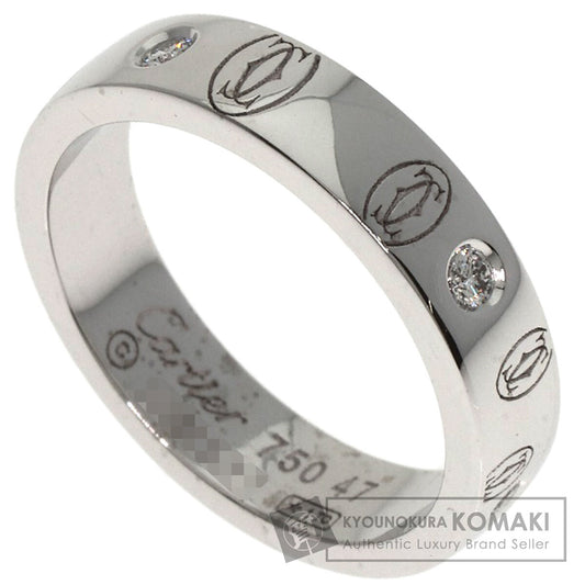 CARTIER Happy Birthday Diamond #47 Ring K18 White Gold Ladies [Used]