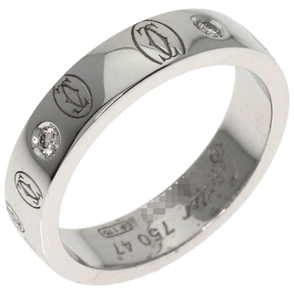 CARTIER Happy Birthday Diamond #47 Ring K18 White Gold Ladies [Used]