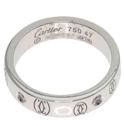 CARTIER Happy Birthday Diamond #47 Ring K18 White Gold Ladies [Used]
