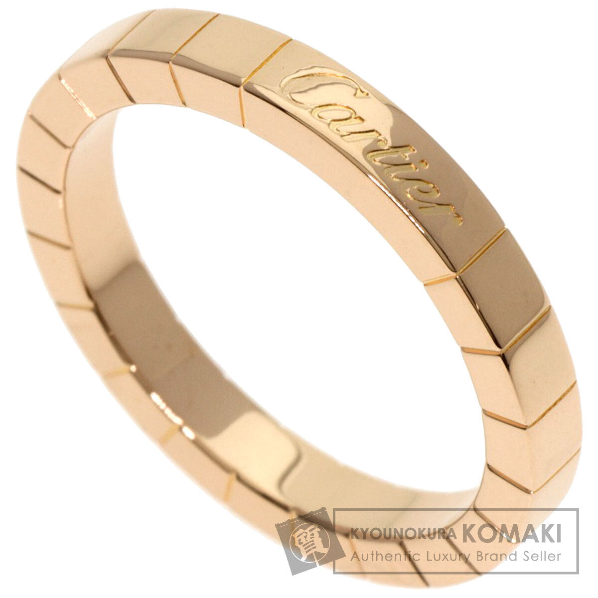 CARTIER Lanier # 57 Ring K18 Pink Gold Ladies [Used]