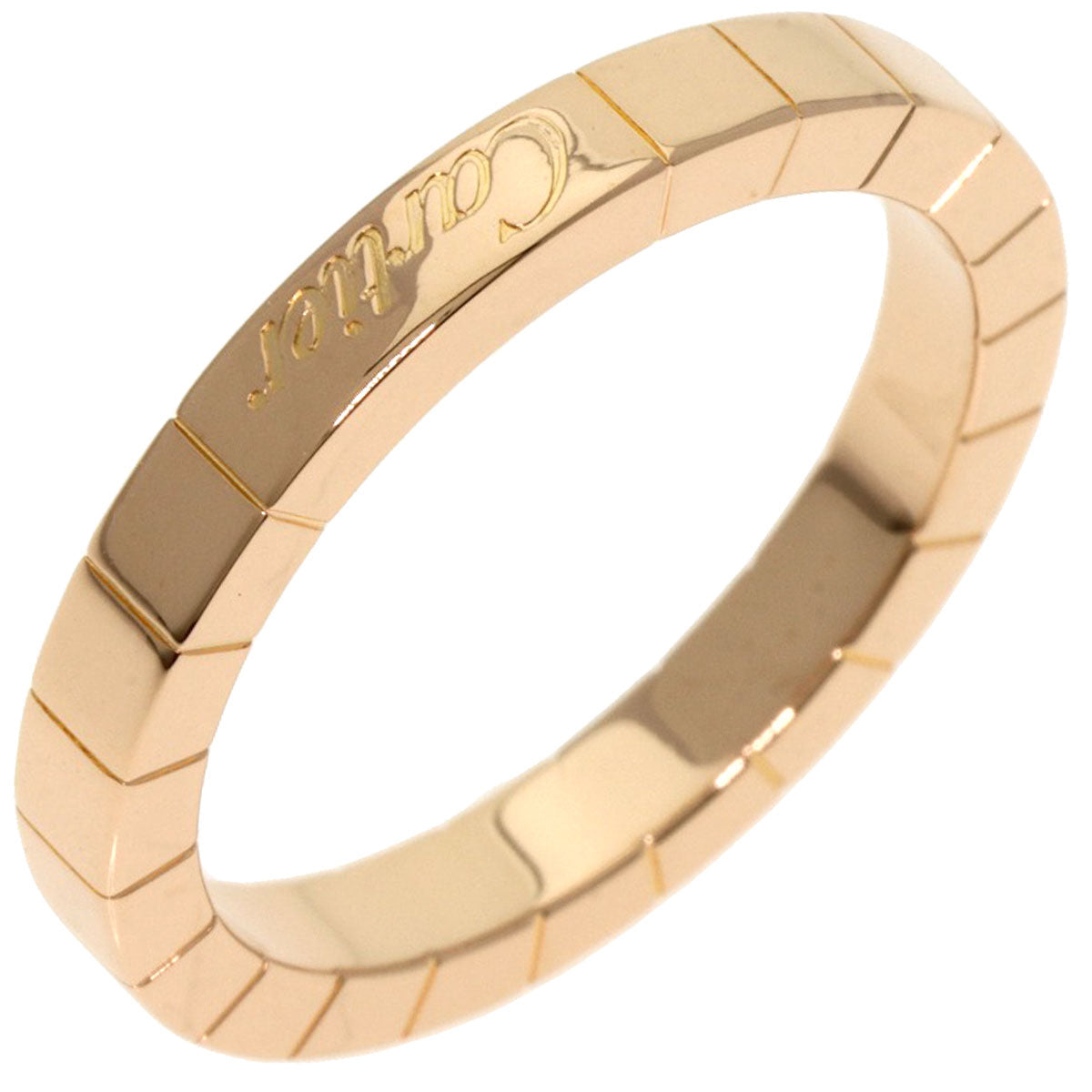 CARTIER Lanier # 57 Ring K18 Pink Gold Ladies [Used]