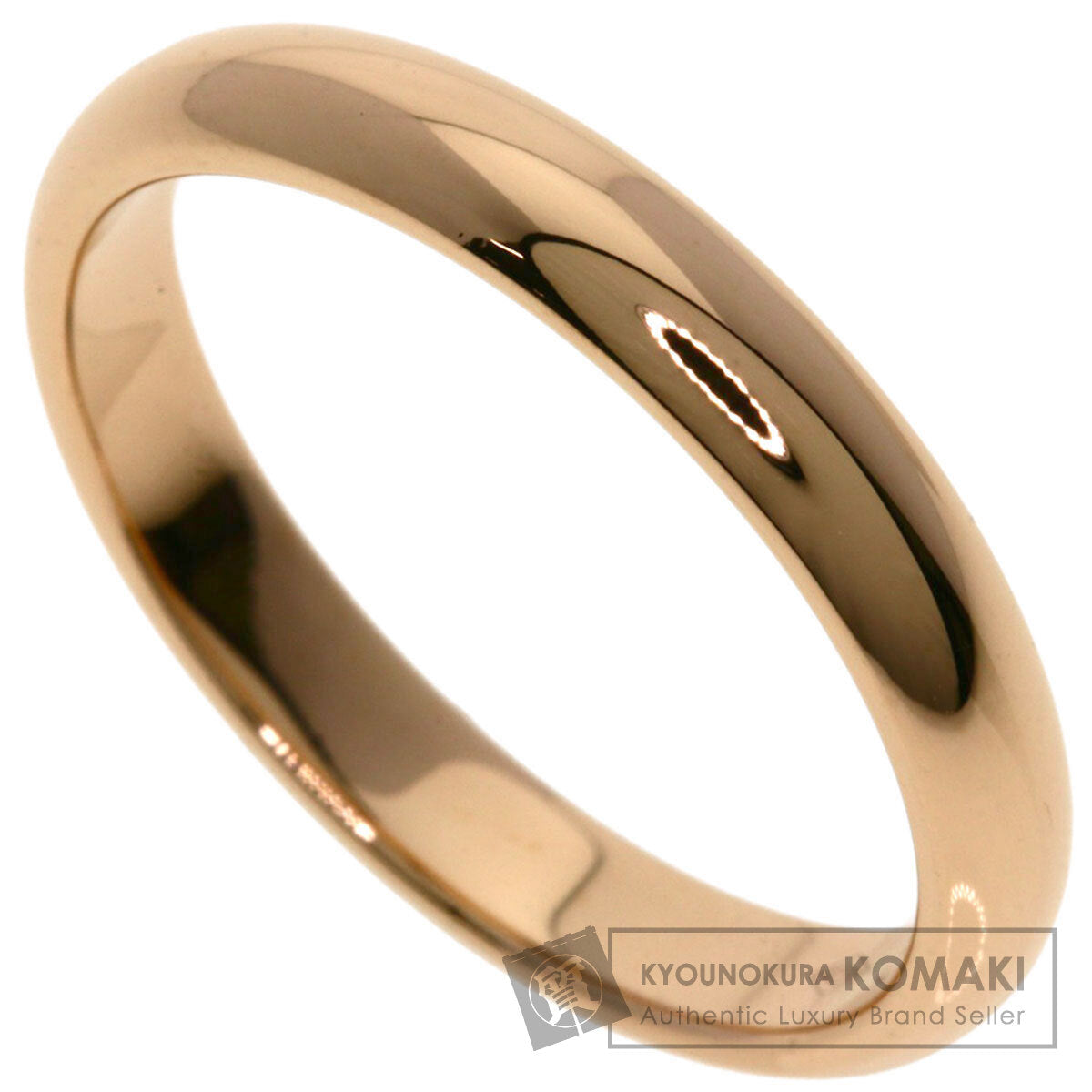 CARTIER Classic Wedding #60 Ring K18 Pink Gold Ladies [Used]