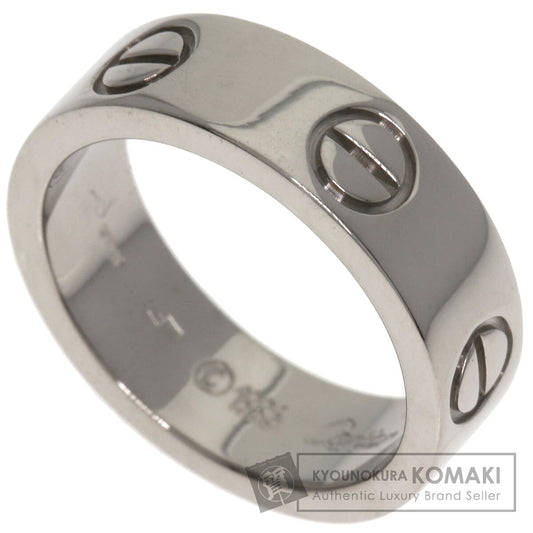 CARTIER love ring #49 Ring K18 White Gold Ladies [Used]