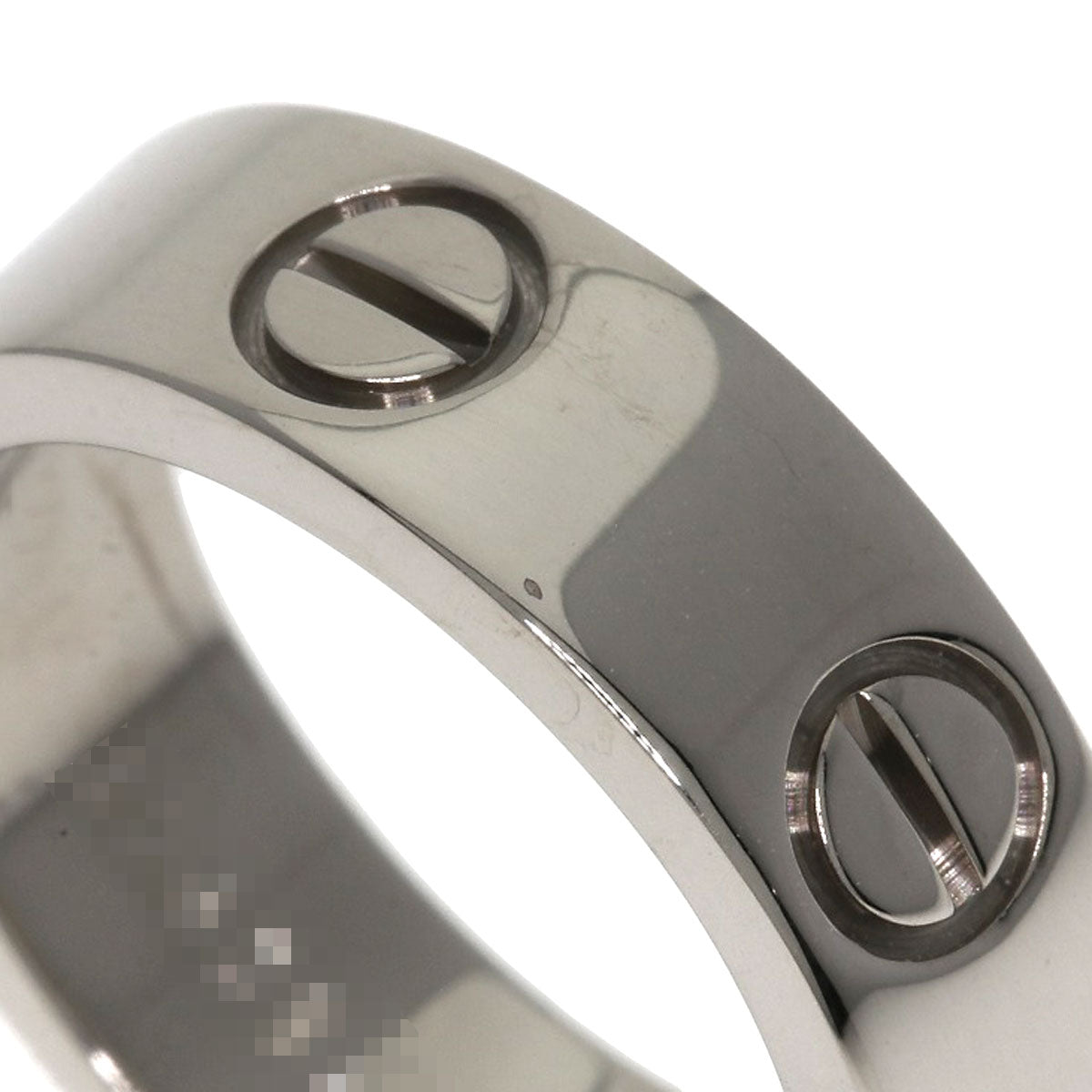 CARTIER love ring #49 Ring K18 White Gold Ladies [Used]