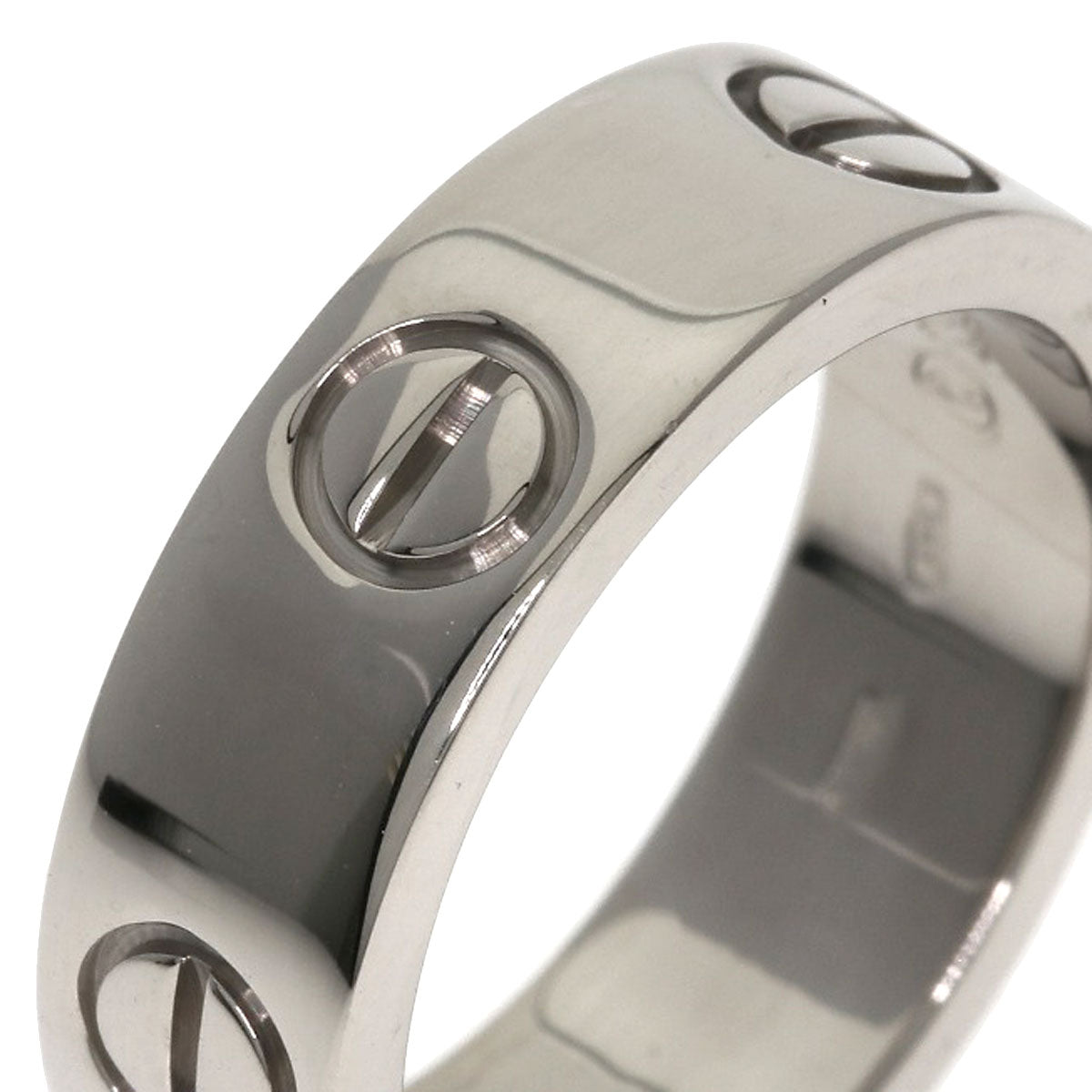 CARTIER love ring #49 Ring K18 White Gold Ladies [Used]