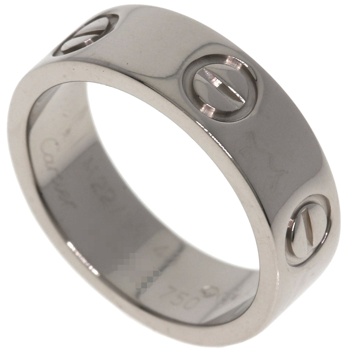 CARTIER love ring #48 Ring K18 White Gold Ladies [Used]