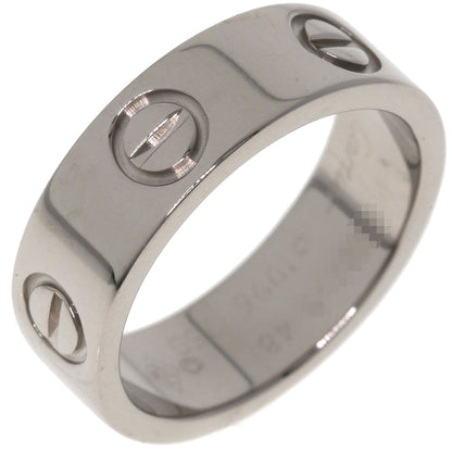 CARTIER love ring #48 Ring K18 White Gold Ladies [Used]