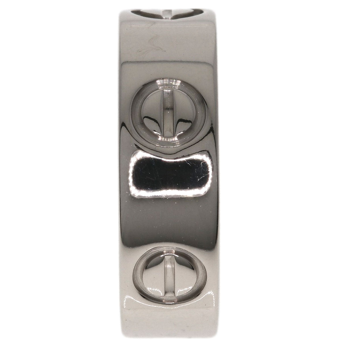 CARTIER love ring #48 Ring K18 White Gold Ladies [Used]