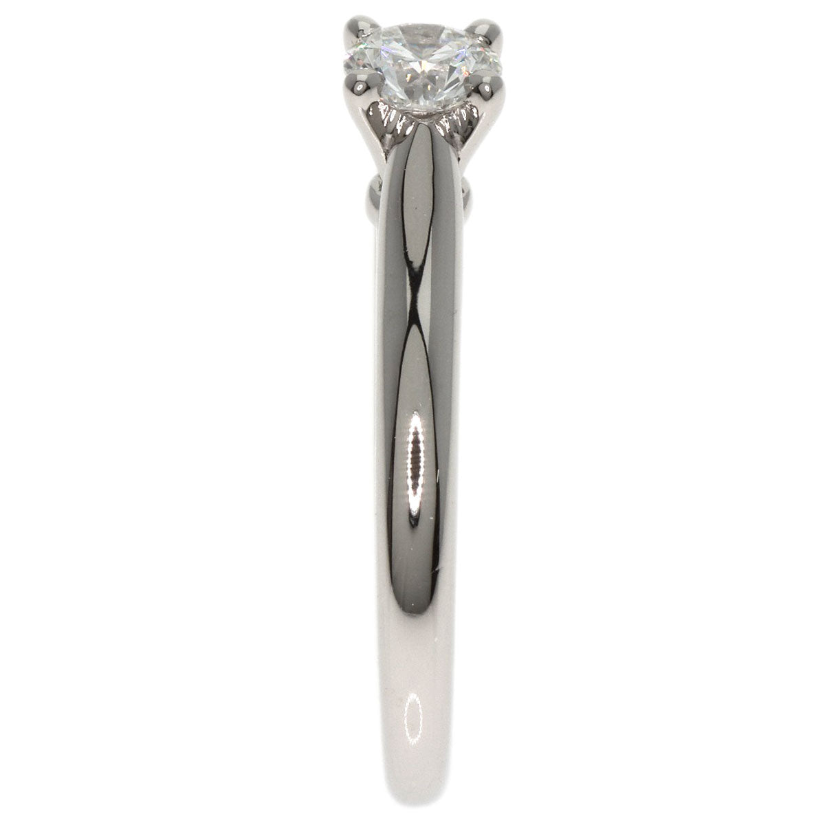 CARTIER Solitaire Diamond # 46 Ring Platinum PT950 Ladies [Used]