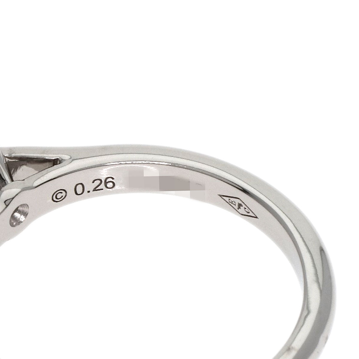 CARTIER Solitaire Diamond # 46 Ring Platinum PT950 Ladies [Used]