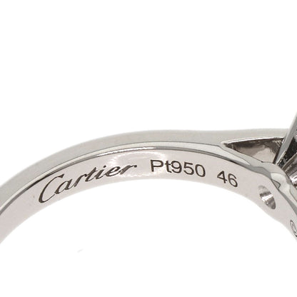 CARTIER Solitaire Diamond # 46 Ring Platinum PT950 Ladies [Used]