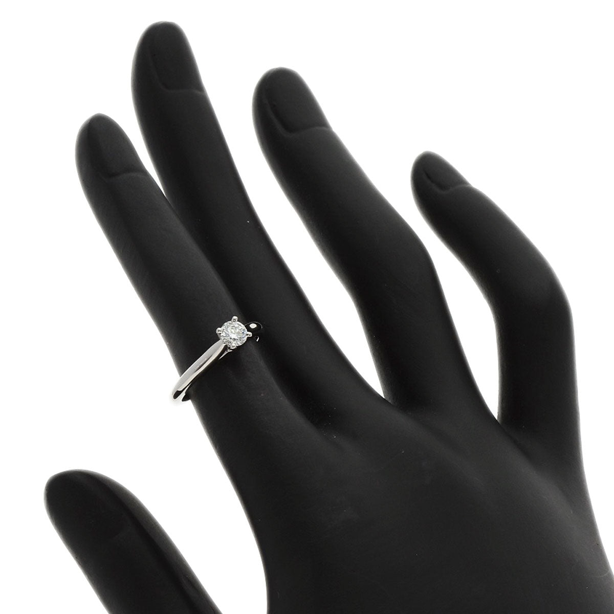 CARTIER Solitaire Diamond # 46 Ring Platinum PT950 Ladies [Used]