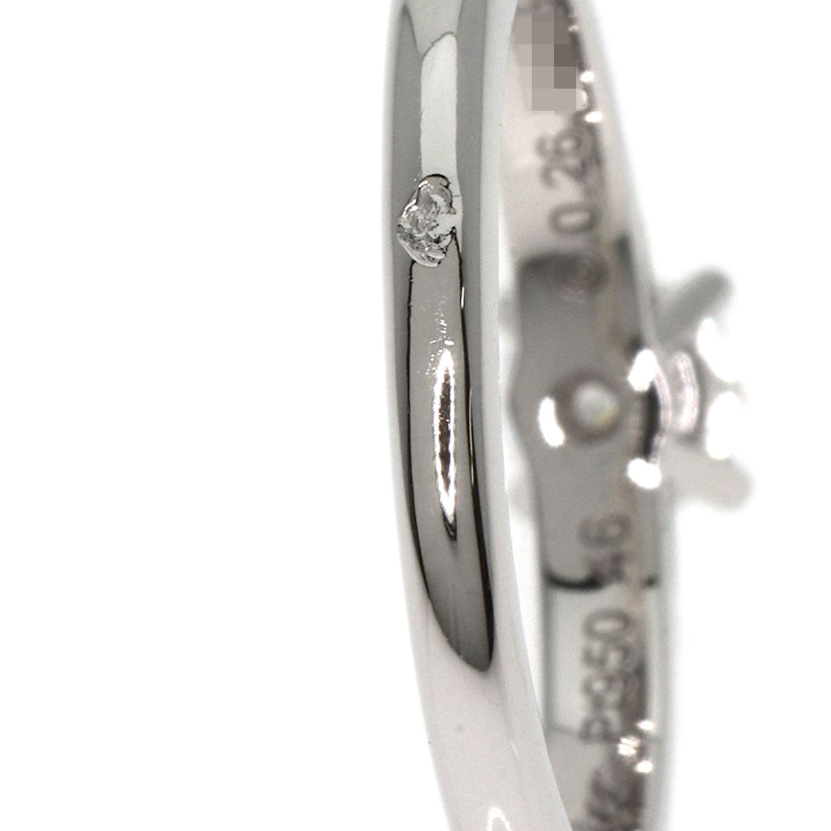 CARTIER Solitaire Diamond # 46 Ring Platinum PT950 Ladies [Used]