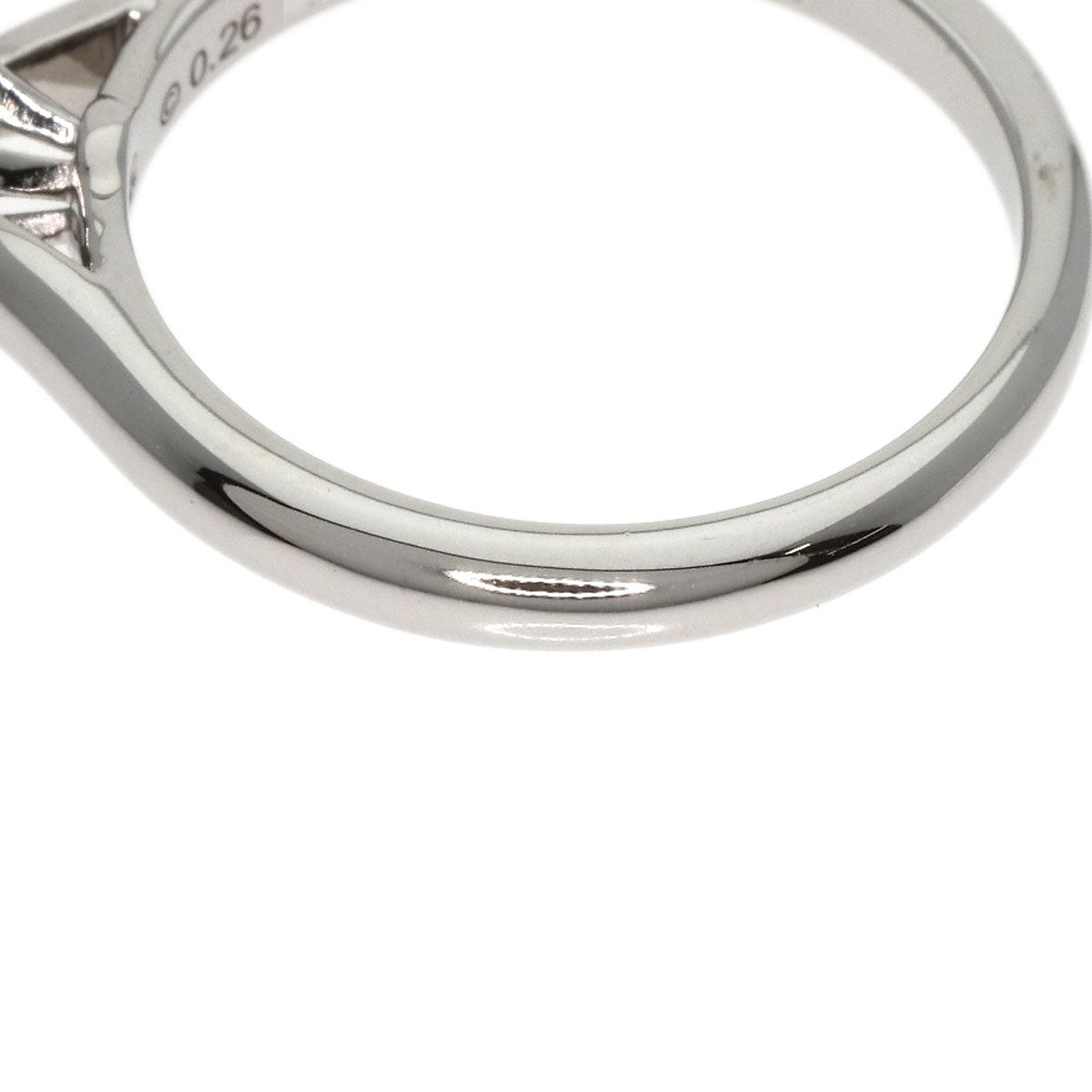 CARTIER Solitaire Diamond # 46 Ring Platinum PT950 Ladies [Used]