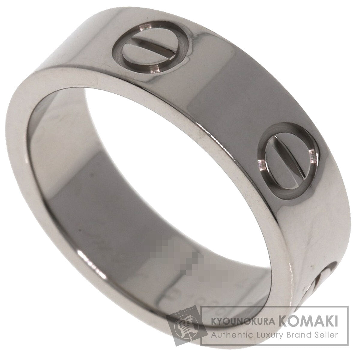 CARTIER love ring #49 Ring K18 White Gold Ladies [Used]