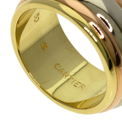 CARTIER Three color # 50 Ring K18 Yellow Gold K18 White GoldLadies [Used]