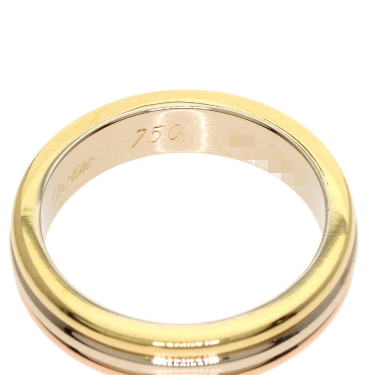 CARTIER Three colors # 46 Ring K18 Yellow Gold K18 White GoldLadies [Used]