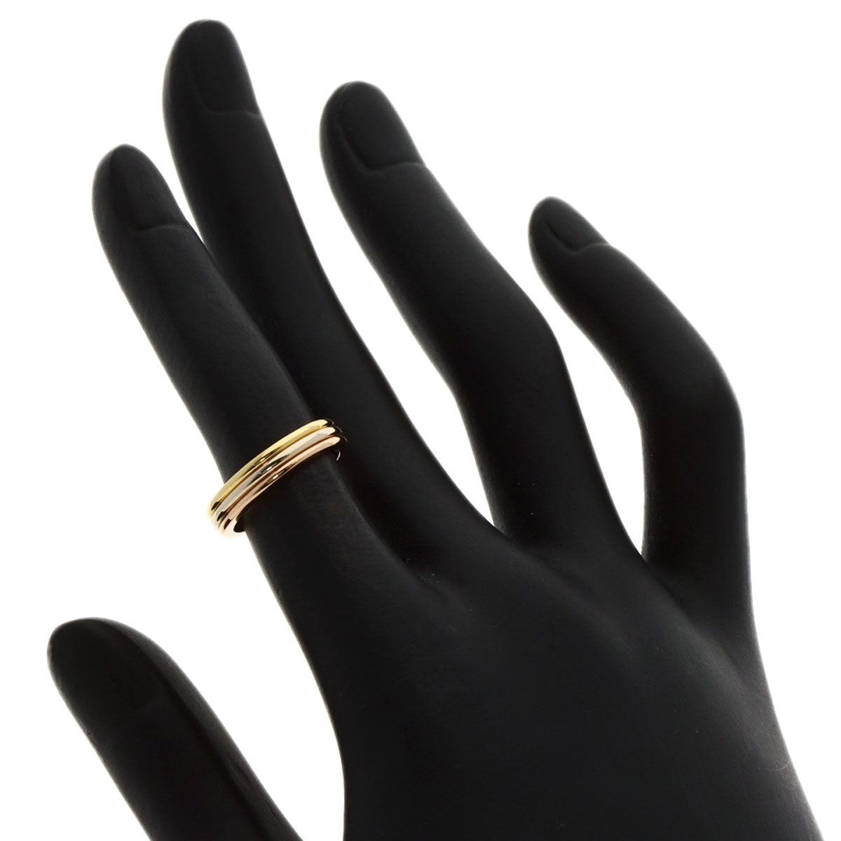 CARTIER Three colors # 46 Ring K18 Yellow Gold K18 White GoldLadies [Used]
