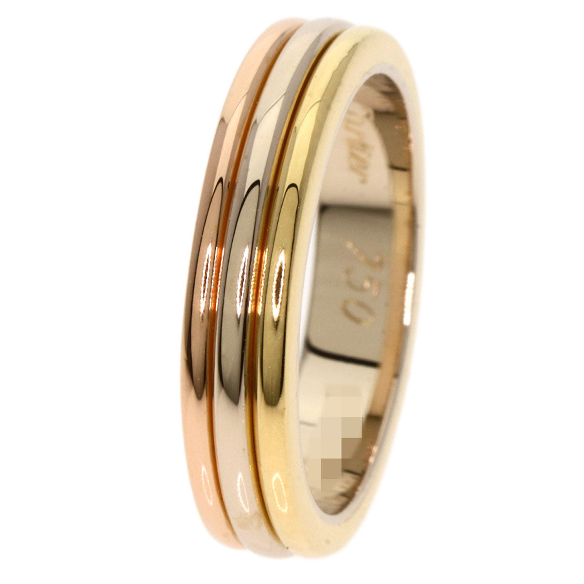 CARTIER Three colors # 46 Ring K18 Yellow Gold K18 White GoldLadies [Used]