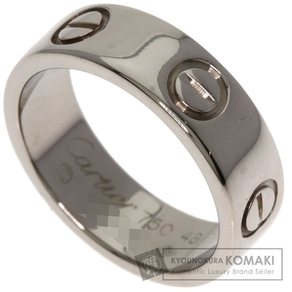 CARTIER love ring #48 Ring K18 White Gold Ladies [Used]