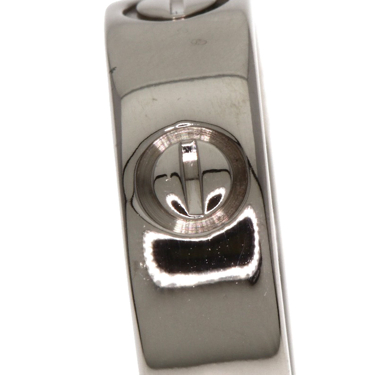 CARTIER love ring #48 Ring K18 White Gold Ladies [Used]