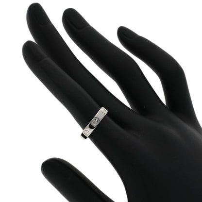CARTIER   mini love ring #48 Ring  K18 White Gold Ladies [Used]
