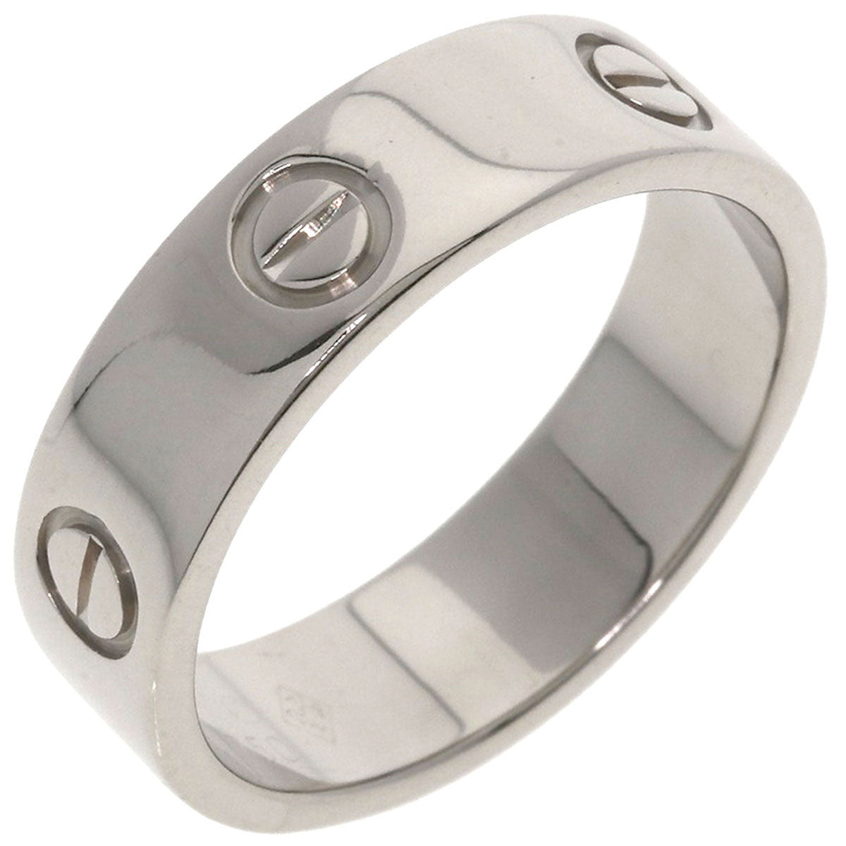 CARTIER   love ring Ring  K18 White Gold Ladies [Used]