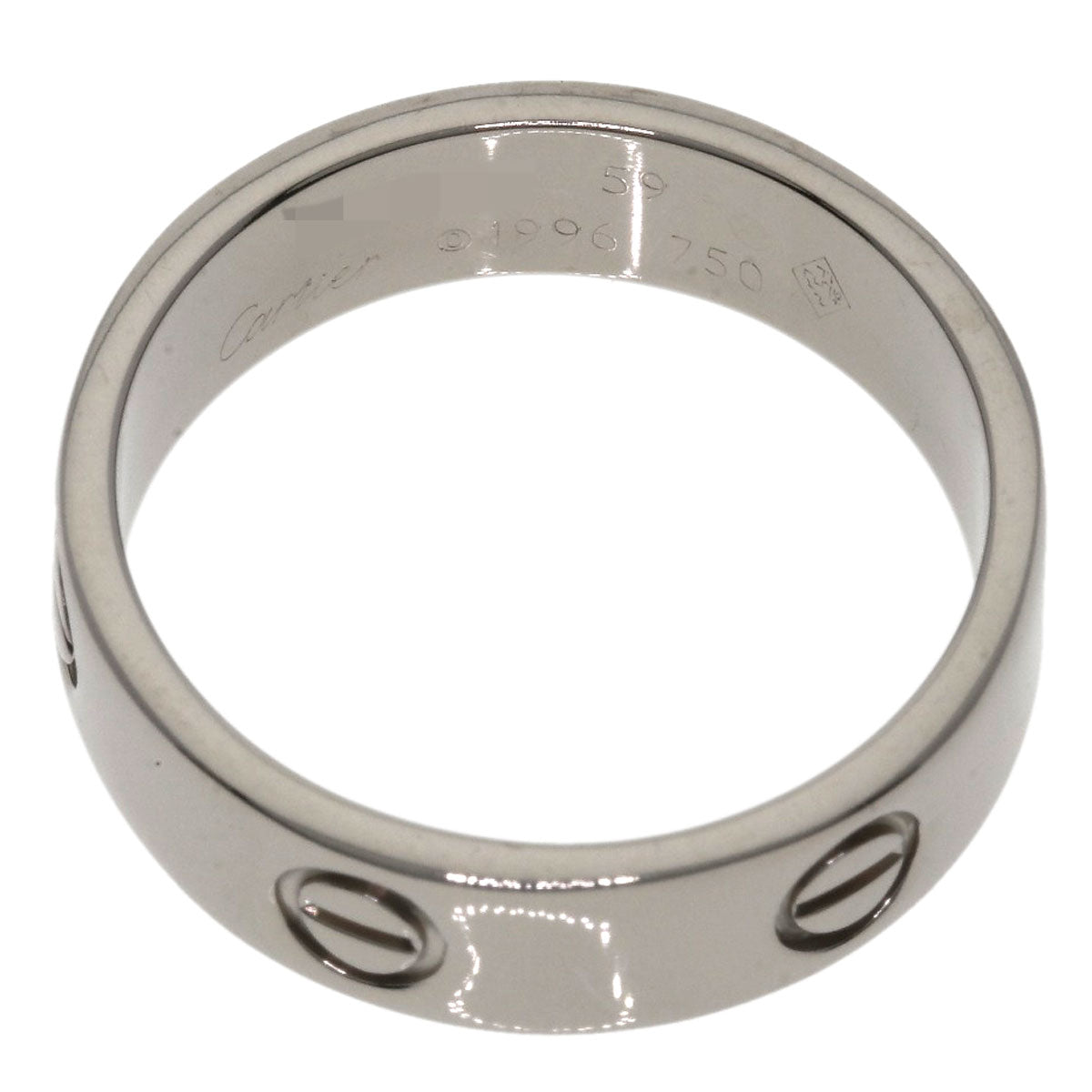 CARTIER   love ring Ring  K18 White Gold Ladies [Used]