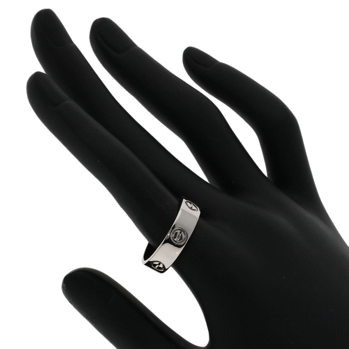 CARTIER   love ring Ring  K18 White Gold Ladies [Used]
