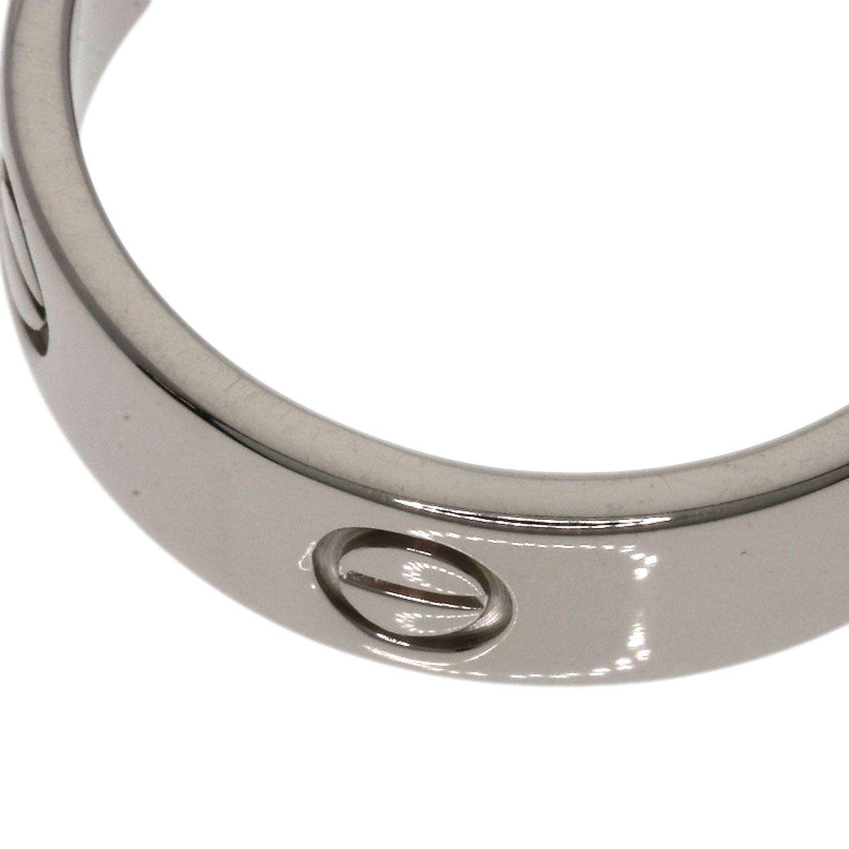 CARTIER   love ring Ring  K18 White Gold Ladies [Used]