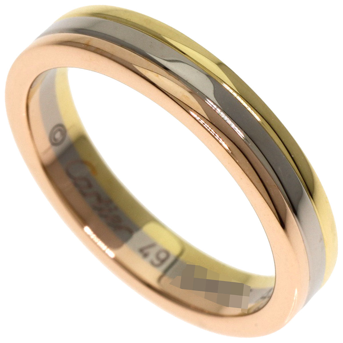 CARTIER Three colors # 49 Ring K18 Yellow Gold 18K Pink GoldLadies [Used]