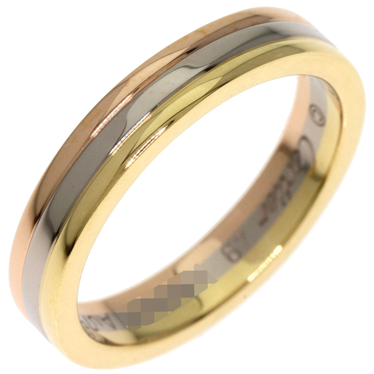 CARTIER Three colors # 49 Ring K18 Yellow Gold 18K Pink GoldLadies [Used]