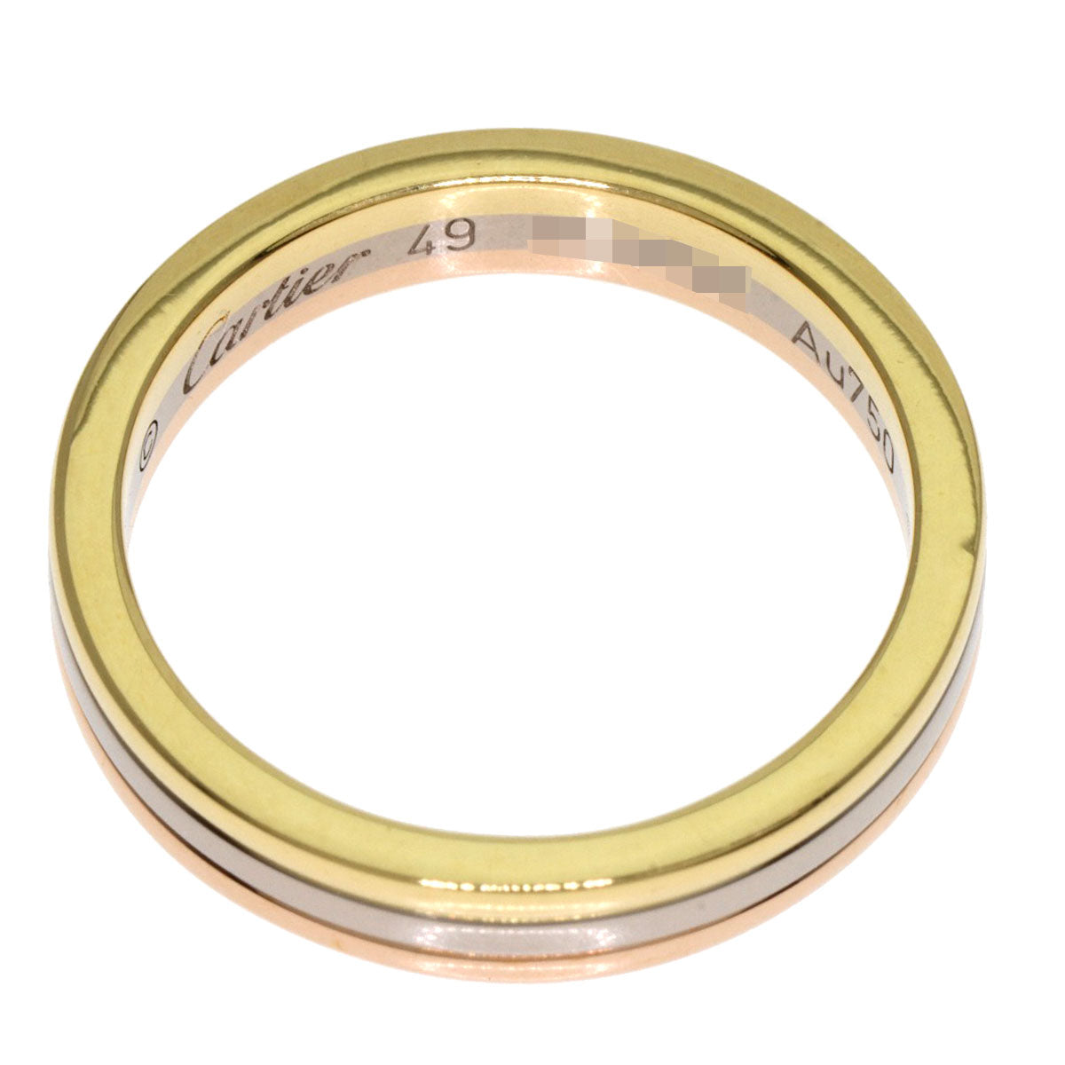 CARTIER Three colors # 49 Ring K18 Yellow Gold 18K Pink GoldLadies [Used]