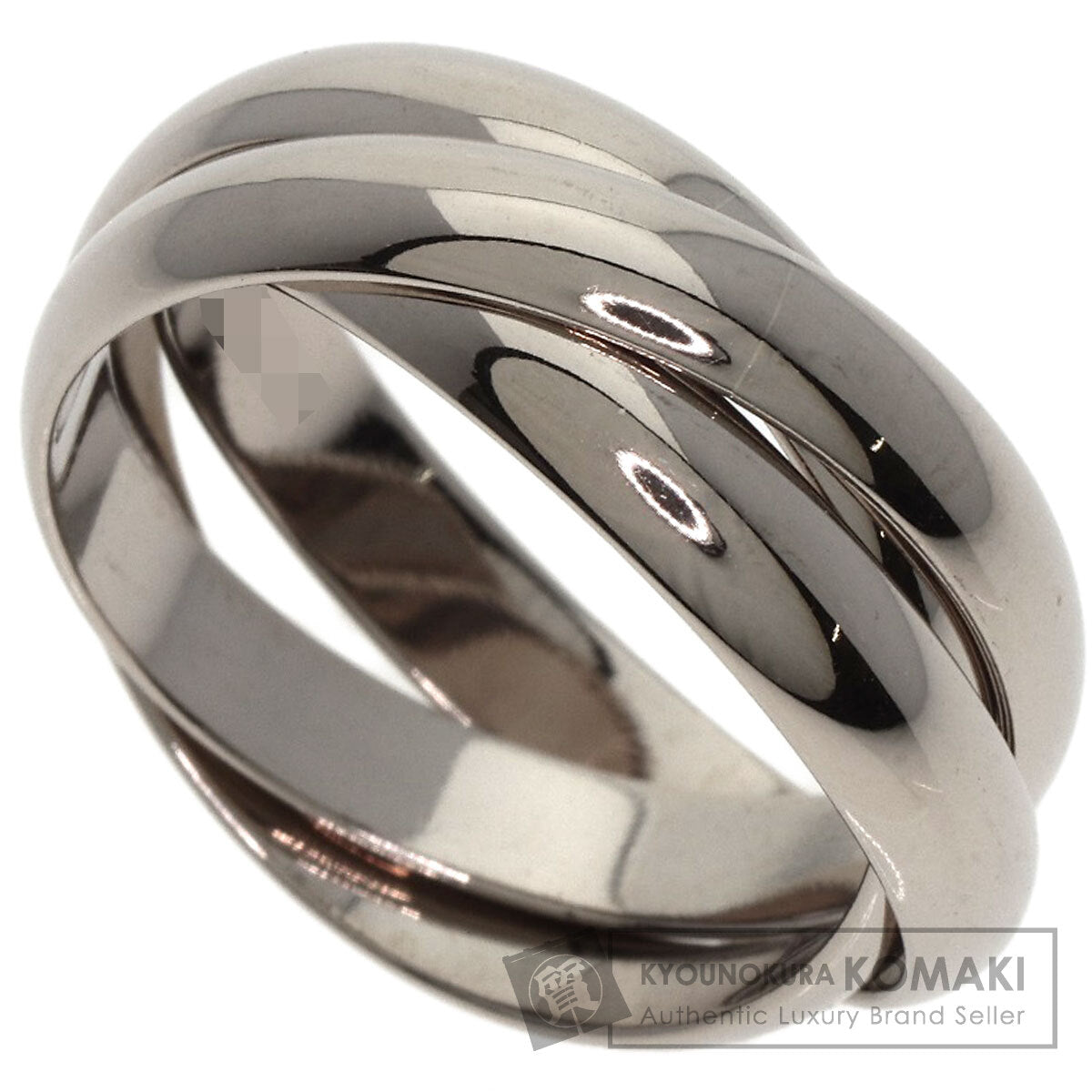 CARTIER   Trinity #53 Ring  K18 White Gold Ladies [Used]