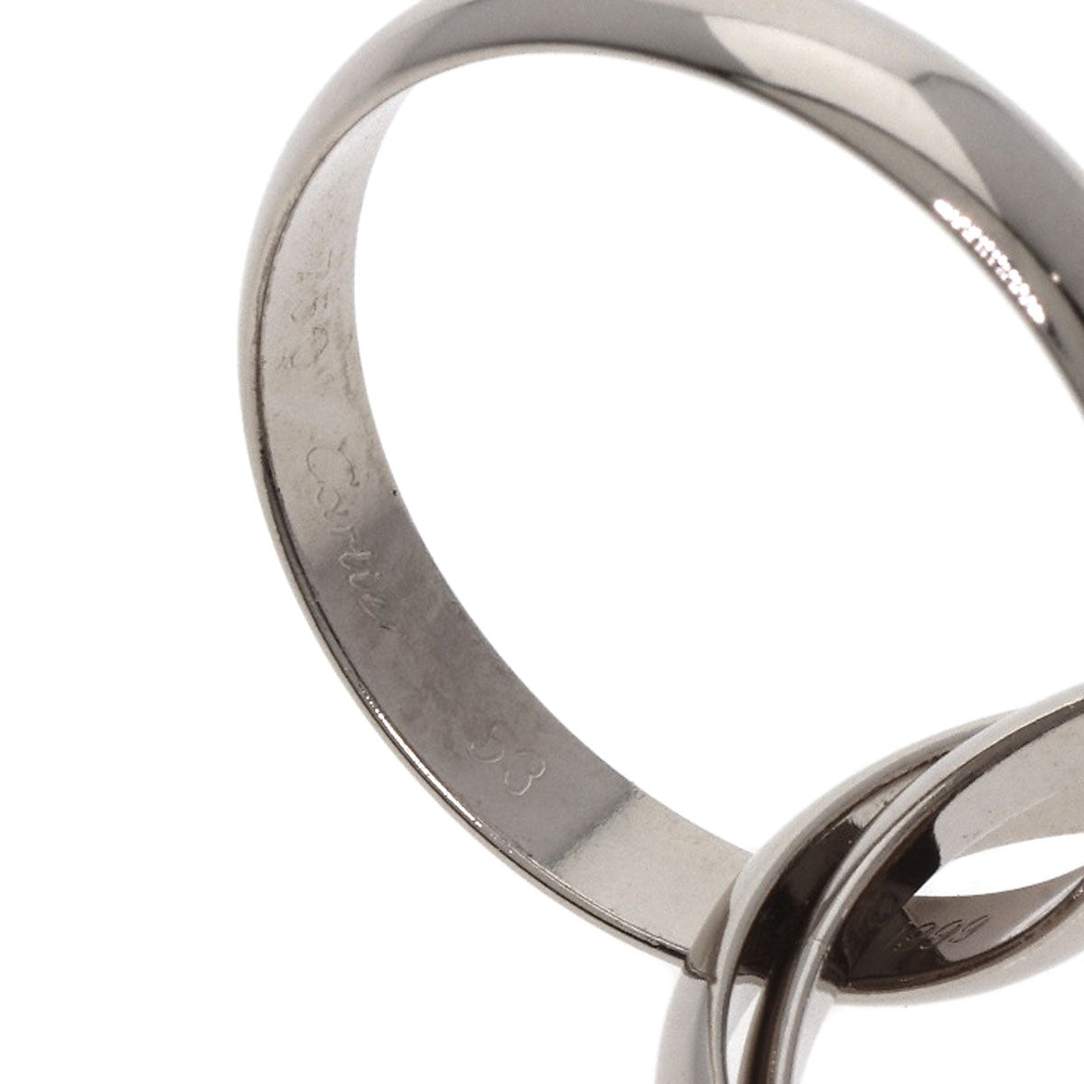 CARTIER   Trinity #53 Ring  K18 White Gold Ladies [Used]