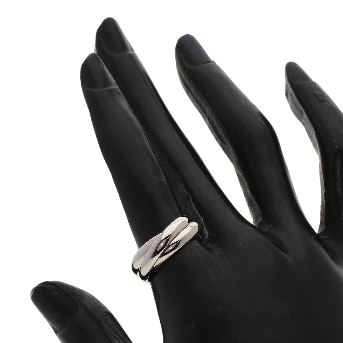 CARTIER   Trinity #53 Ring  K18 White Gold Ladies [Used]