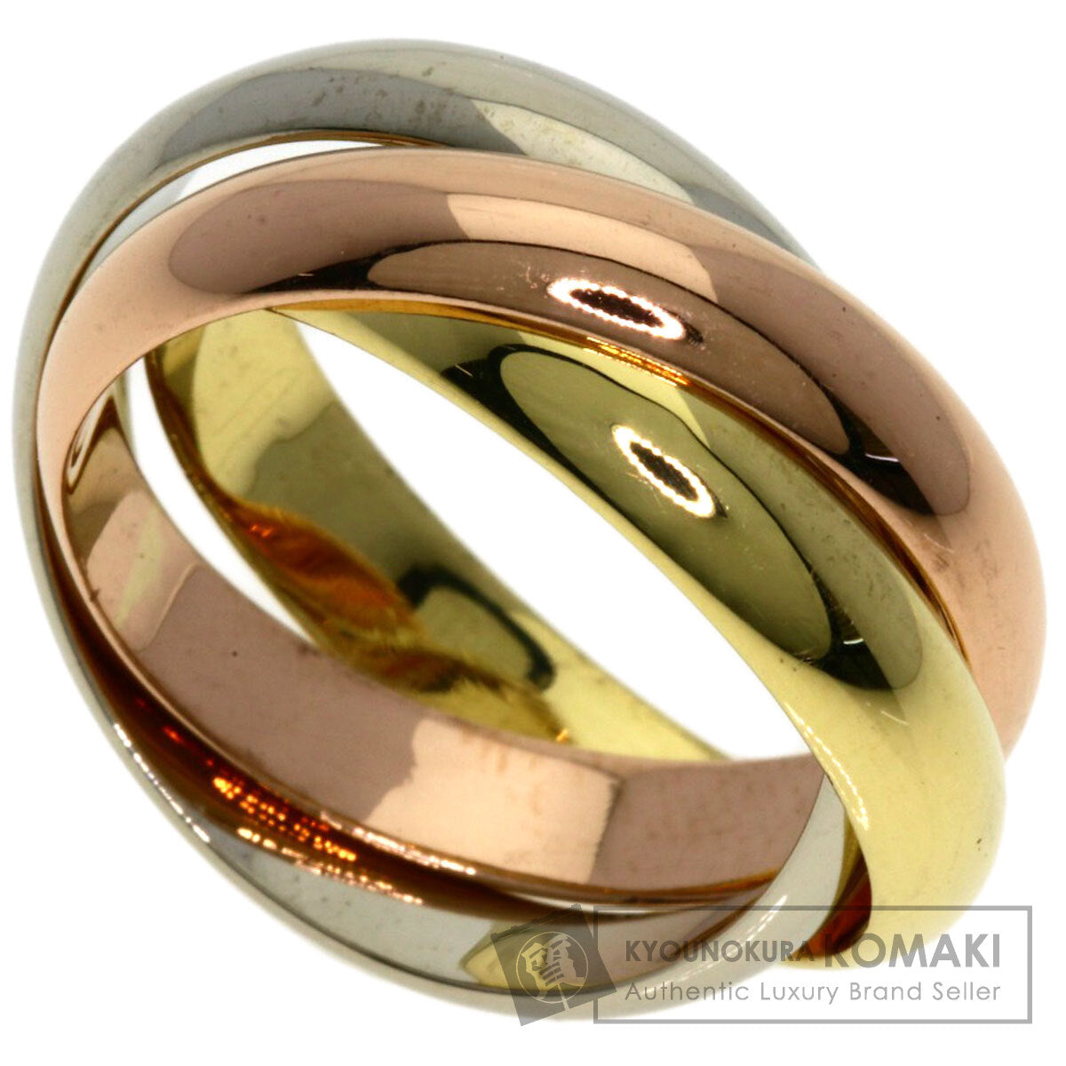 CARTIER Trinity #53 Ring K18 Yellow Gold K18 White GoldLadies [Used]