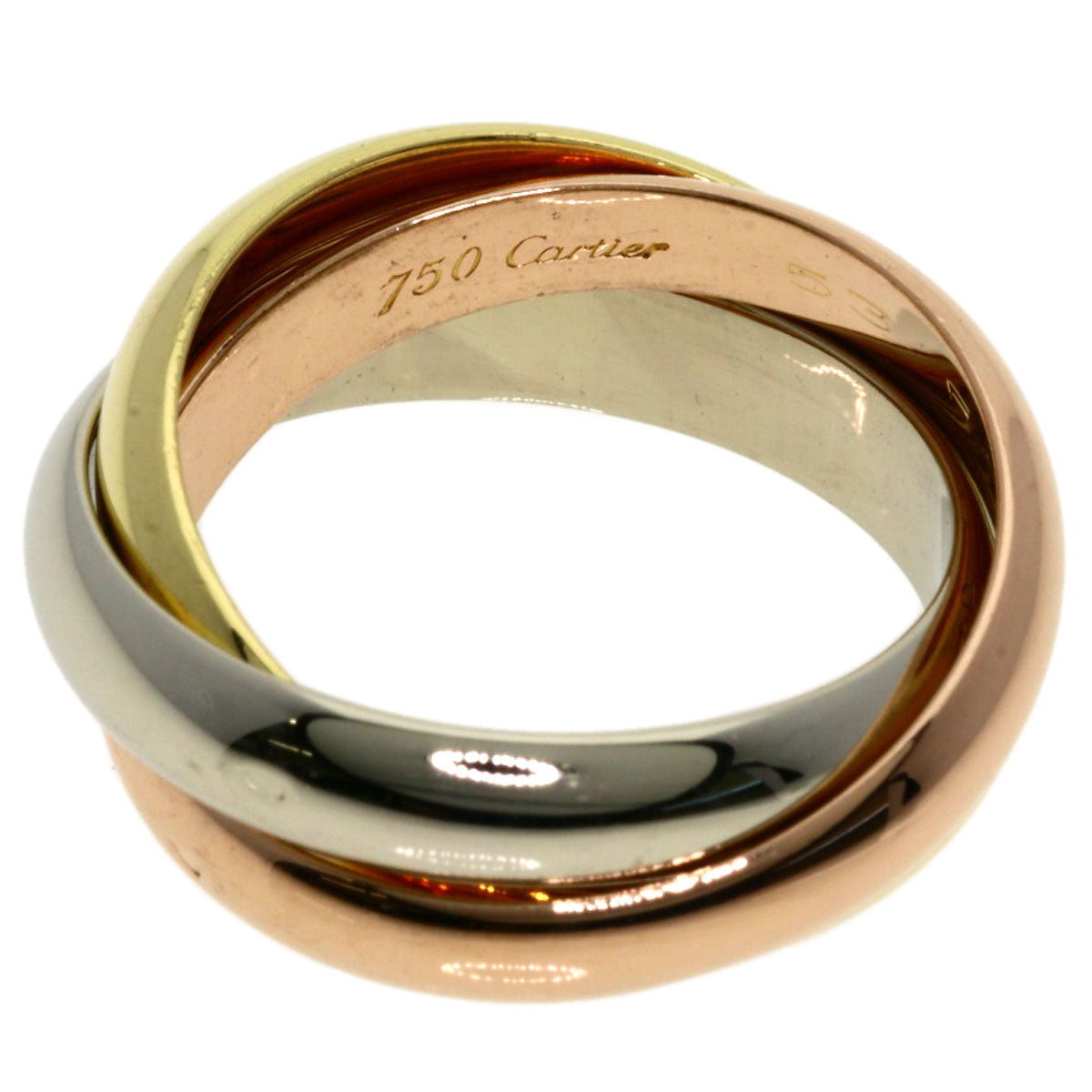 CARTIER Trinity #53 Ring K18 Yellow Gold K18 White GoldLadies [Used]