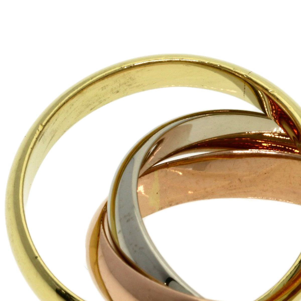 CARTIER Trinity #53 Ring K18 Yellow Gold K18 White GoldLadies [Used]