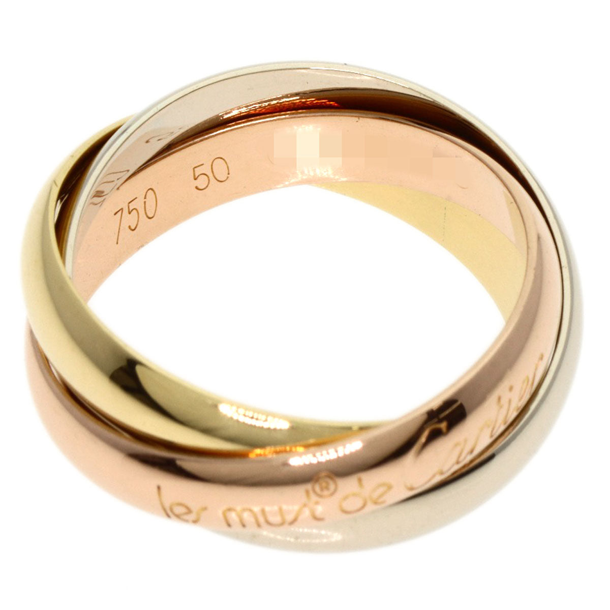 CARTIER   Ring Trinity #50 K18 Yellow Gold 18K Pink GoldLadies