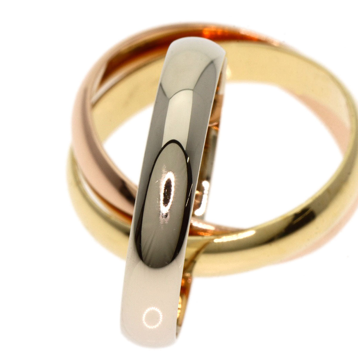 CARTIER   Ring Trinity #50 K18 Yellow Gold 18K Pink GoldLadies