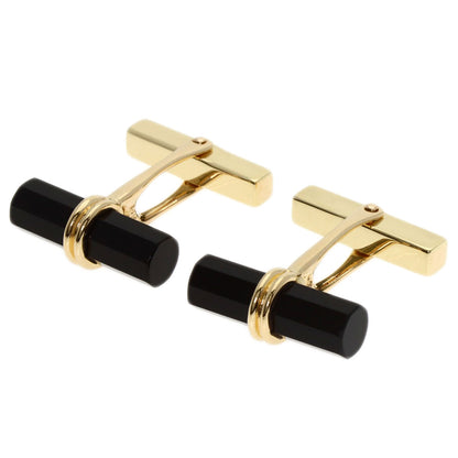 TIFFANY&Co. Onyx cuffs K14 Yellow Gold mens [Used]