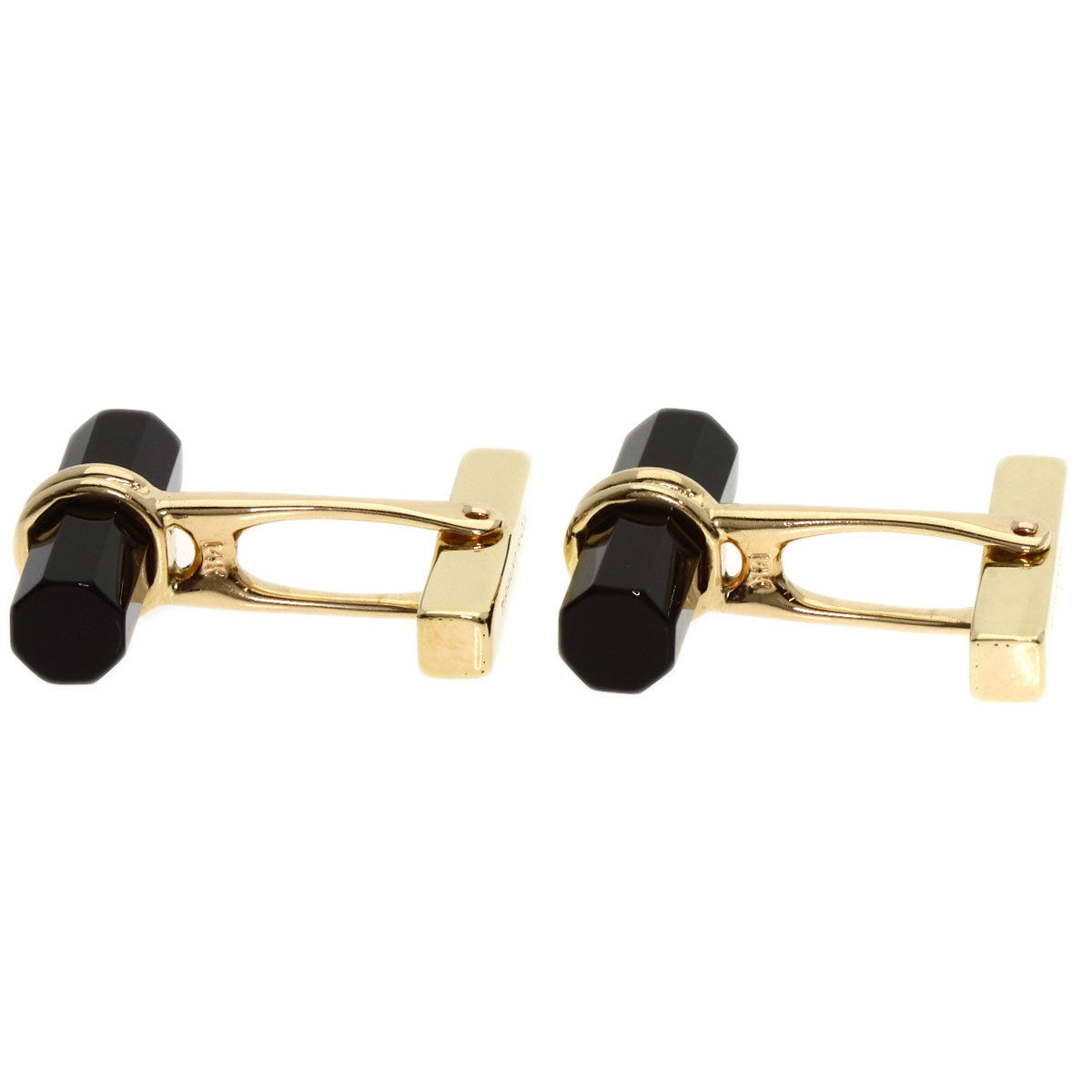 TIFFANY&Co. Onyx cuffs K14 Yellow Gold mens [Used]