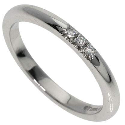TIFFANY&Co. Forever Classic 3P Diamond Ring Platinum PT950 Ladies [Used]