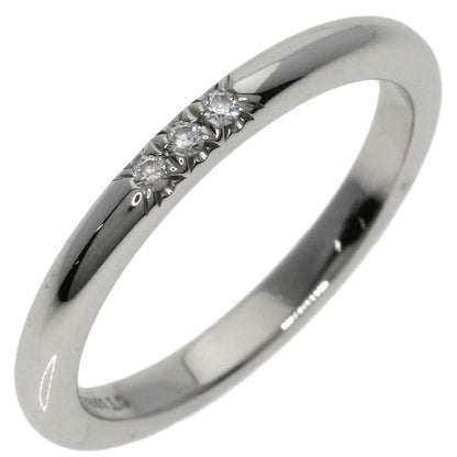 TIFFANY&Co. Forever Classic 3P Diamond Ring Platinum PT950 Ladies [Used]