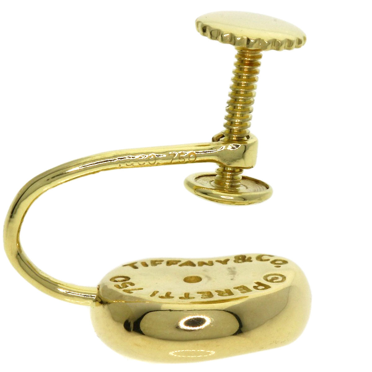 TIFFANY&Co. Bean Earring K18 Yellow Gold Ladies [Used]