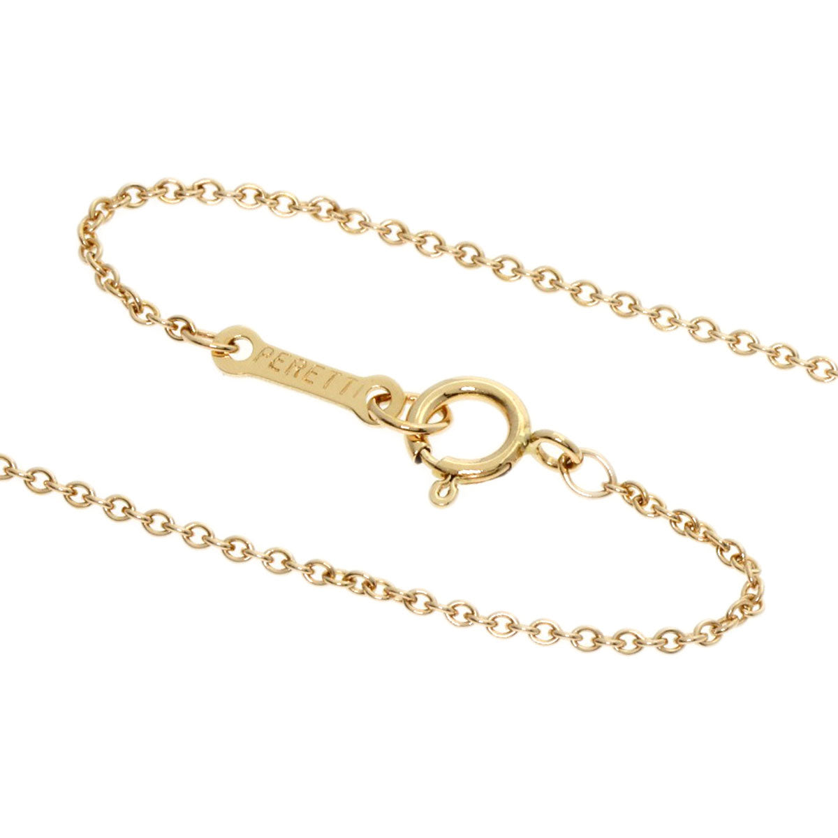 TIFFANY&Co. Open Heart Necklace K18 Yellow Gold Ladies [Used]