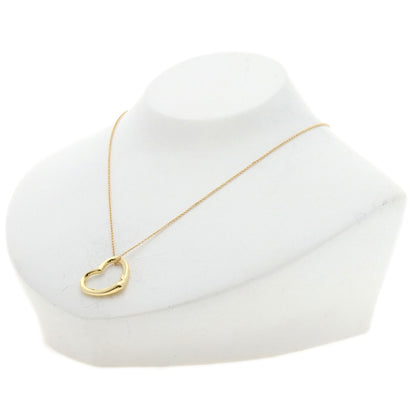 TIFFANY&Co. Open Heart Necklace K18 Yellow Gold Ladies [Used]