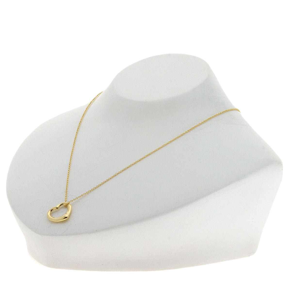 TIFFANY&Co.   Open heart Necklace  K18 Yellow Gold Ladies [Used]