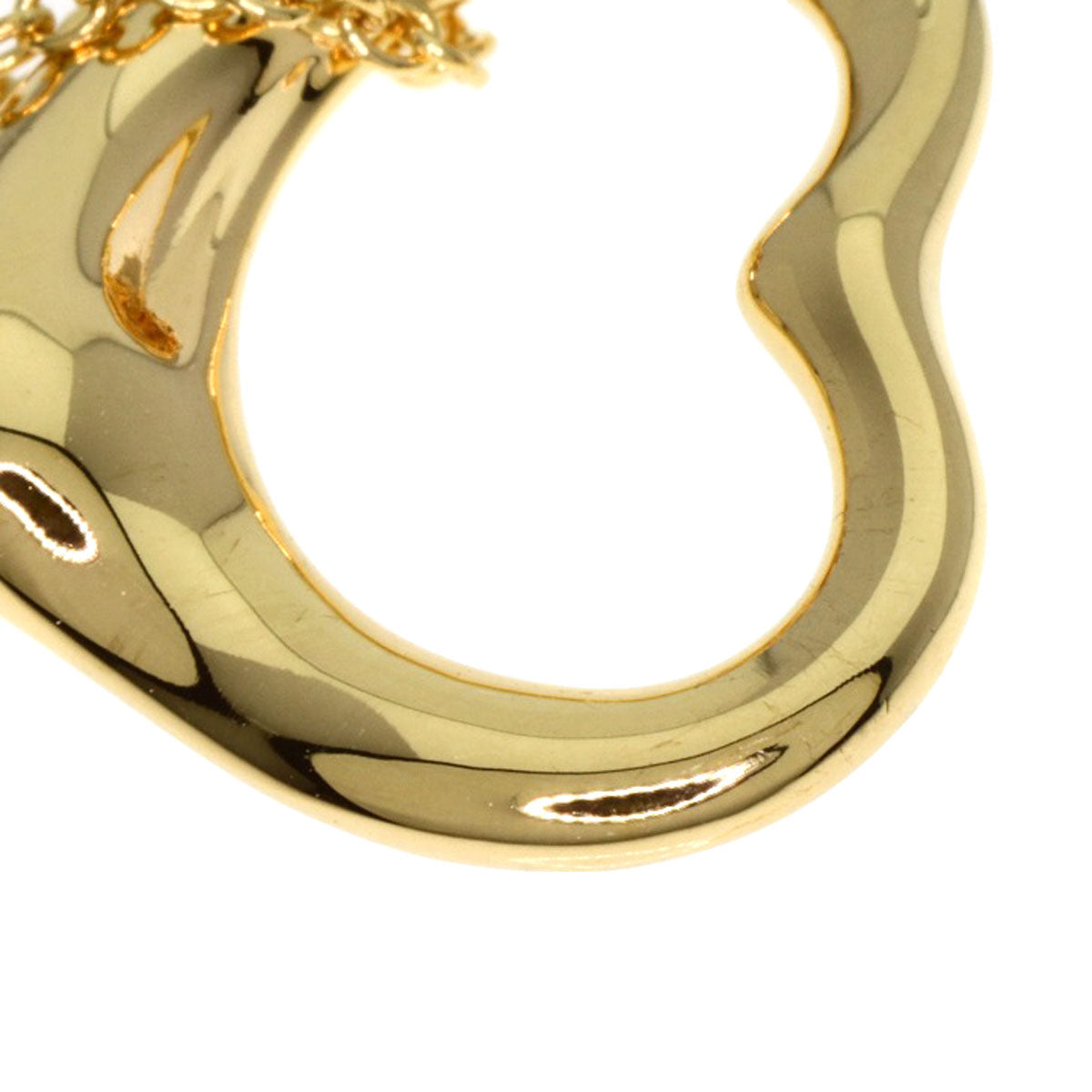 TIFFANY&Co.   Open heart Necklace  K18 Yellow Gold Ladies [Used]